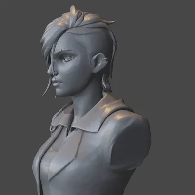 Mô hình tượng bán thân Vi Arcane cực đẹp cho in 3D