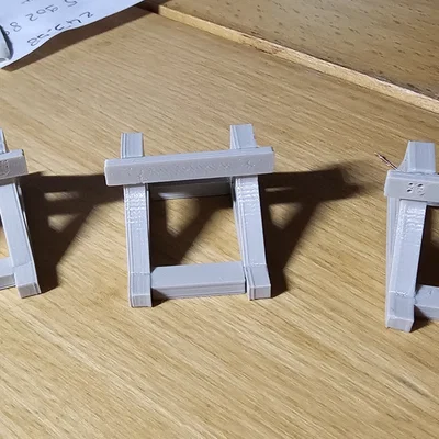 Heurtoir HO Bê tông bất đối xứng SNCF