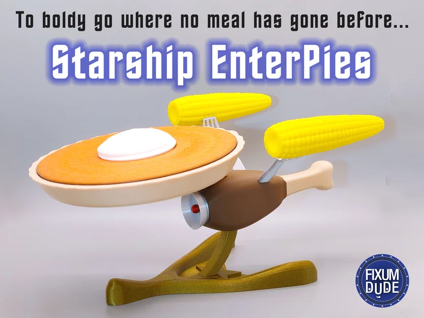 Starship EnterPies – Tàu Enterprise phiên bản bữa ăn ngày lễ - Image 1