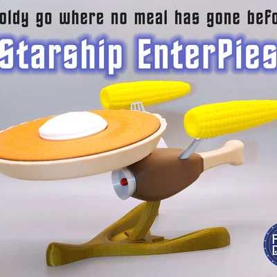 Starship EnterPies – Tàu Enterprise phiên bản bữa ăn ngày lễ