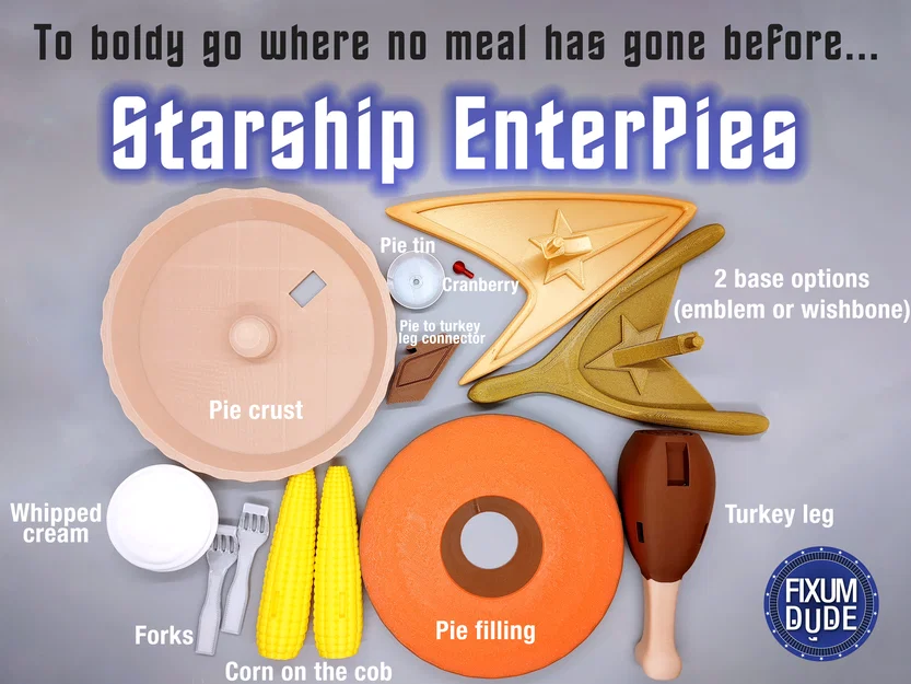 Starship EnterPies – Tàu Enterprise phiên bản bữa ăn ngày lễ - Image 5
