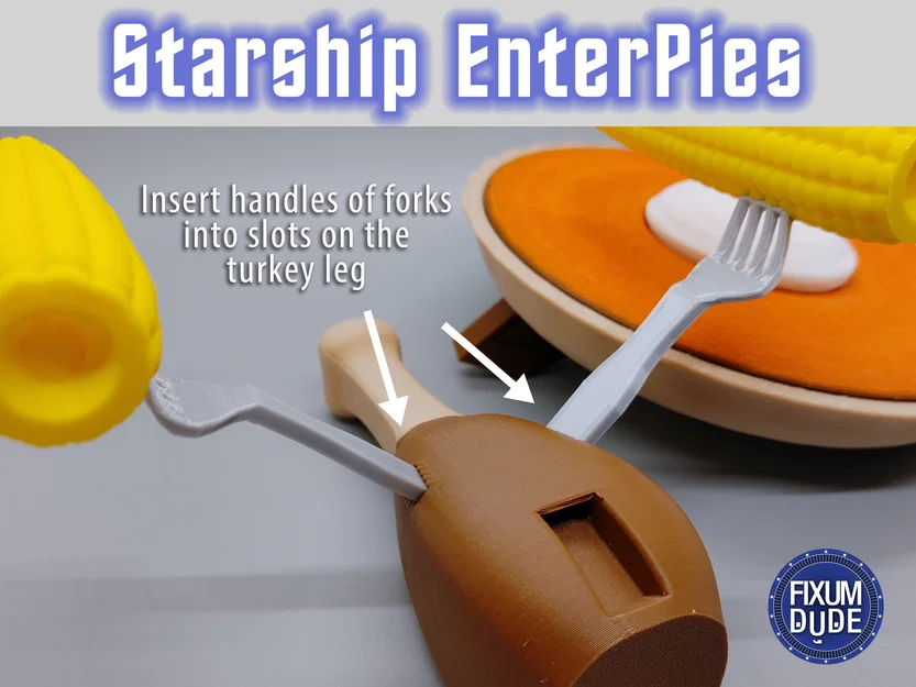 Starship EnterPies – Tàu Enterprise phiên bản bữa ăn ngày lễ - Image 10