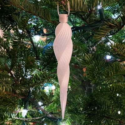 Mẫu trang trí cây thông Noel hình nhũ băng xoắn ốc (3D Print Model)