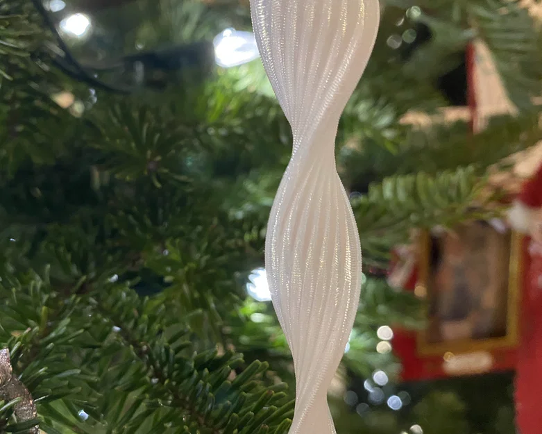 Đồ trang trí cây thông Noel hình băng giá xoắn ốc (3D Printable) - Image 2