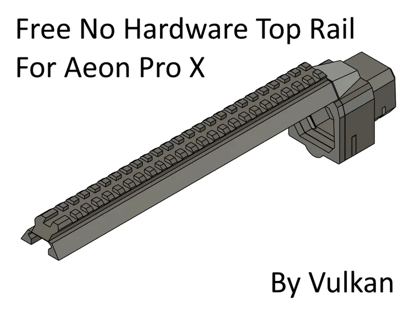 Top Rail Aeon Pro X cho Pump Kit có N-strike Stock Point - Không Hardware - Image 1