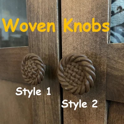 Núm Tủ Họa Tiết Đan (Woven Dresser Knobs)