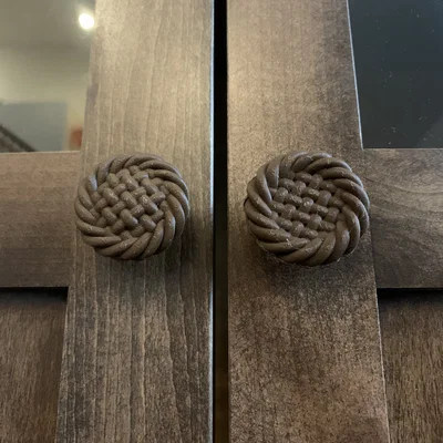 Núm Tủ Họa Tiết Đan (Woven Dresser Knobs)