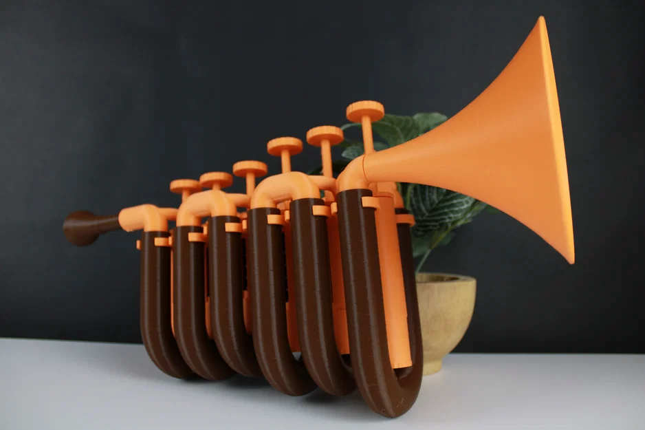 Kèn Trumpet Quá-Phức-Tạp (in 3D 100%) - dự án - Image 1