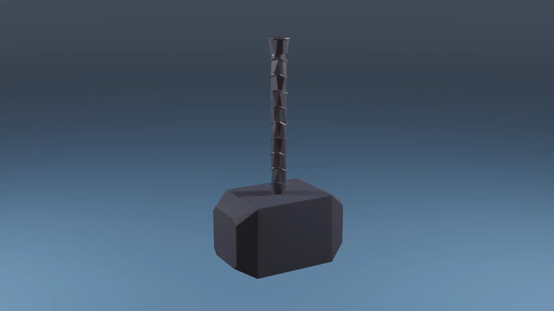 Mjolnir - Low Poly (Búa Thor low poly) - Image 1