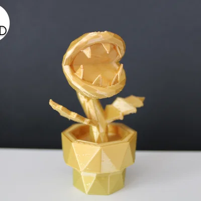 Cây Ăn Thịt Low Poly (Low Poly Piranha Plant)