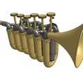 Kèn Trumpet Quá-Phức-Tạp (in 3D 100%) - dự án - Thumbnail 7