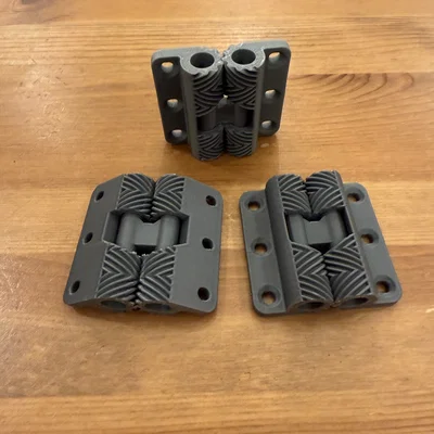 Bộ Mini Hinge Gear Print-In-Place (Lỗ Countersunk cho Vít)
