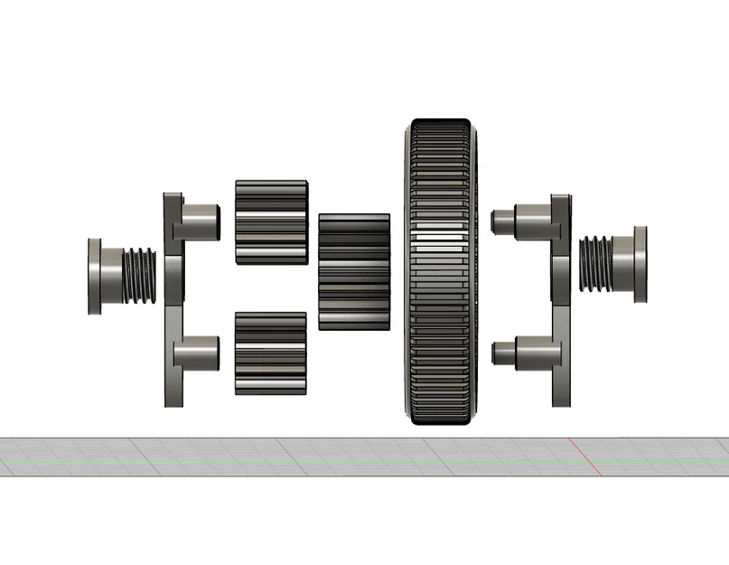 Fidget Spinner Bánh Răng Hành Tinh Răng Thẳng (Straight Cut Planetary Gear) - Image 2