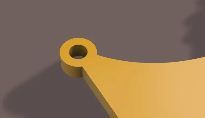 Móc khóa hình rồng 2D - Thiết kế 3D đơn giản, độc đáo - Image 3