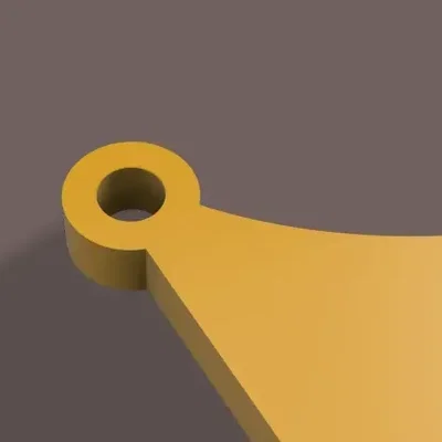 Móc khóa hình rồng 2D - Thiết kế 3D đơn giản, độc đáo