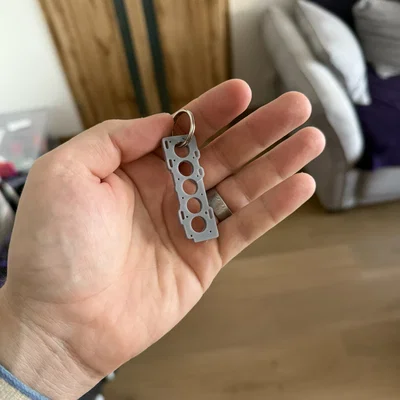 Móc khóa mô phỏng gioăng quy lát động cơ Volvo D5 D5244T (3D Model)