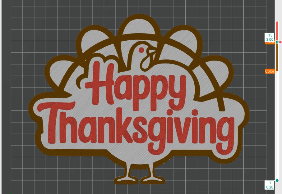 Bảng hiệu gà tây “Happy Thanksgiving” - Image 2