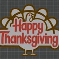 Bảng hiệu gà tây “Happy Thanksgiving” - Thumbnail 2