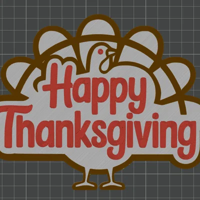 Bảng hiệu gà tây “Happy Thanksgiving”