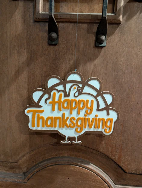 Bảng hiệu gà tây “Happy Thanksgiving” - Image 5