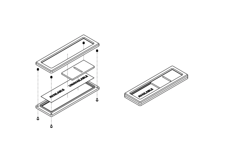 Bảng trượt Available/Occupied (Có trống/Đang dùng) - Image 3