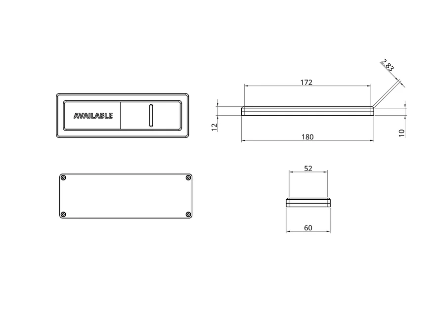 Bảng trượt Available/Occupied (Có trống/Đang dùng) - Image 5