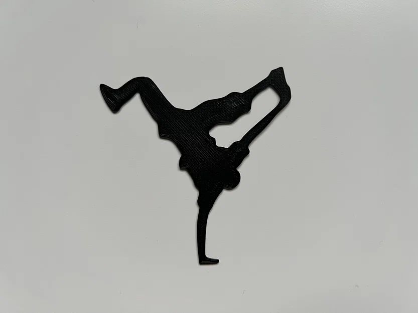 Mẫu trang trí tường 3D hình vũ công Breakdance cực chất - Image 1