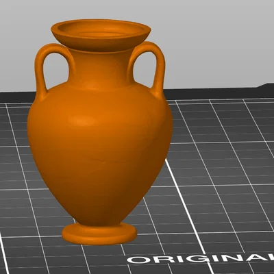 Mô hình bình gốm Amphora Hy Lạp cổ điển in 3D độc đáo