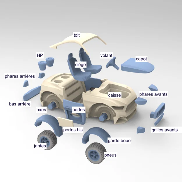 Car V3 – Mô hình xe (136,5 x 80,5 x 62 mm) - Image 5