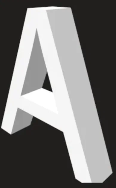 Bộ Chữ Cái 3D (Alphabet Letters) Thiết Kế Khối Sắc Nét - Image 1