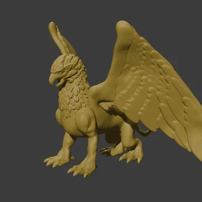Mô hình 3D Griffin (Điểu Sư) cho game D&D và Tabletop