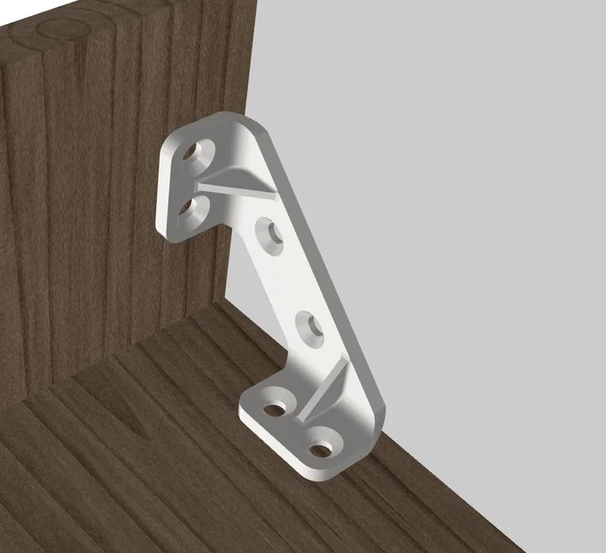 Ke góc 45° có gân tăng cứng cho kệ (45° angle with reinforcing ribs) - Image 1