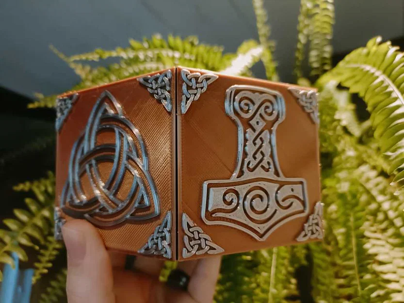 Hộp Giải Đố Khóa Mã Vòng Đồng Tâm Phong Cách Viking - Image 16