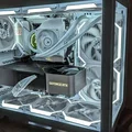 Ốp tản RAM / RAM Cooling Shroud / RAM Cooler (dùng quạt 80mm) - Thumbnail 1
