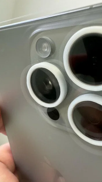 Cản bảo vệ camera tối giản cho iPhone 15/16 Pro/Pro Max - Image 1