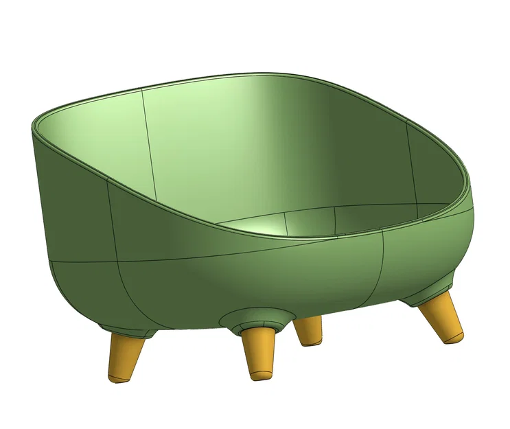 Giường nằm cho mèo xinh xắn - Mẫu 3D in ấn hiện đại - Image 3