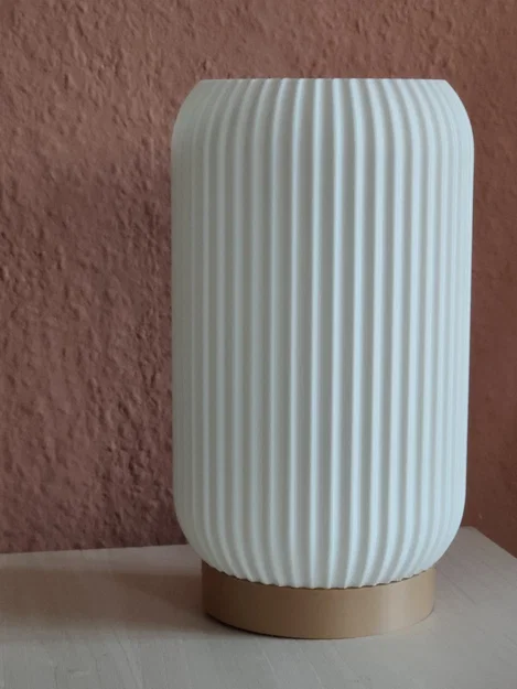 Đèn bàn đầu giường gân hiện đại (Modern Ribbed Night Stand Lamp) - Image 1