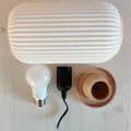 Đèn bàn đầu giường gân hiện đại (Modern Ribbed Night Stand Lamp) - Thumbnail 4
