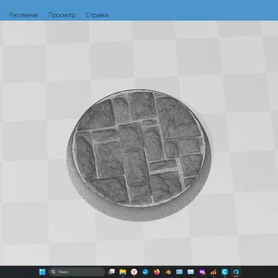 Đế mô hình miniature giả đá (Base for miniature FDM) in 3D chất lượng