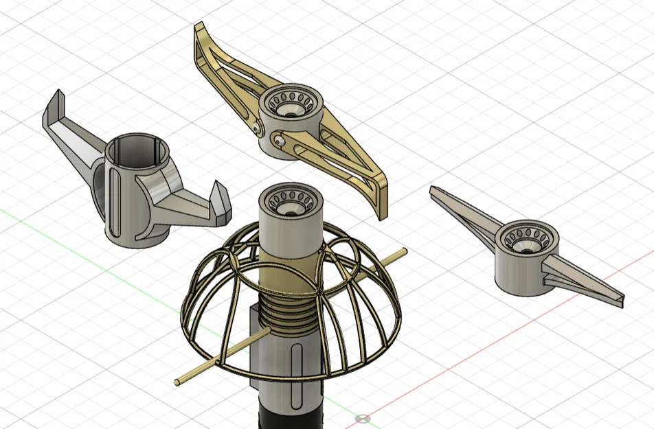 Bộ chắn tay kiếm thời trung cổ cho lightsaber mô-đun 3D - Image 1