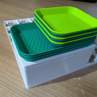 Khay Xếp Chồng Có Đế Gridfinity (5 Kích Thước)