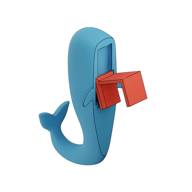 Móc Treo Cửa Hình Cá Voi (hệ hooksystem thay đổi linh hoạt) - Image 2