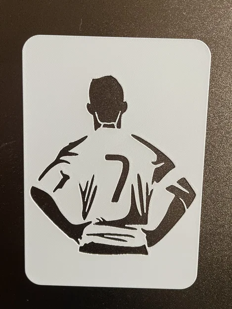 Cristiano Ronaldo - Khuôn Stencil Template để vẽ và sơn - Image 2