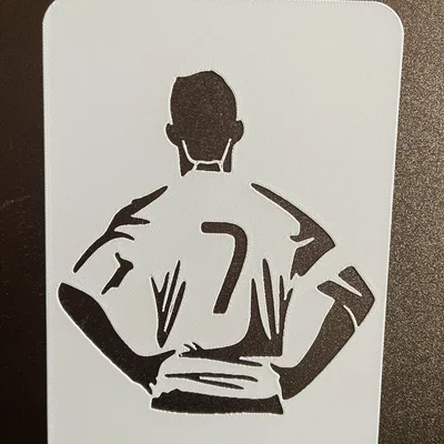 Cristiano Ronaldo - Khuôn Stencil Template để vẽ và sơn