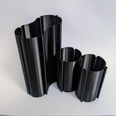 Hộp/Ngăn kéo sắp xếp dây cáp đơn giản, modular (Vase & Gridfinity)