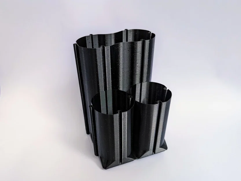 Hộp/Ngăn kéo sắp xếp dây cáp đơn giản, modular (Vase & Gridfinity) - Image 5