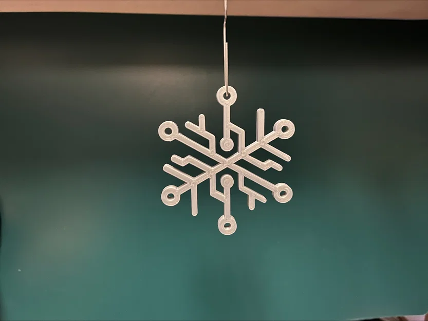 Ornament Giáng Sinh Bông Tuyết Cyber - Image 1