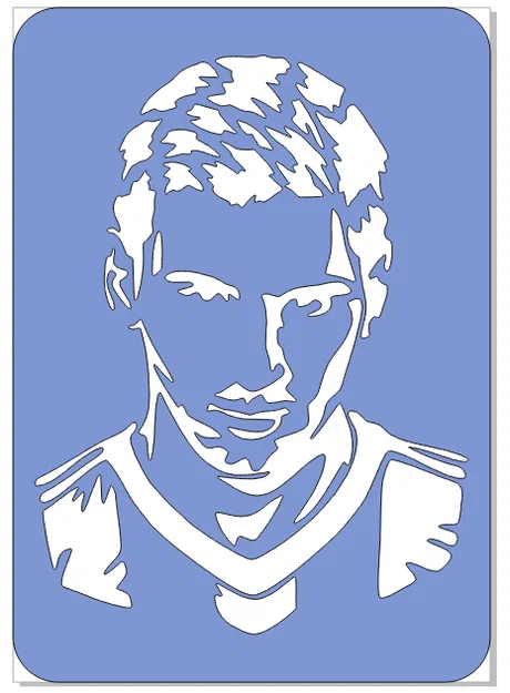 Lionel Messi - Template Stencil để vẽ và sơn - Image 2