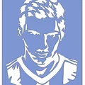 Lionel Messi - Template Stencil để vẽ và sơn - Thumbnail 2