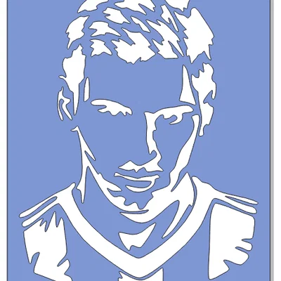 Lionel Messi - Template Stencil để vẽ và sơn